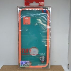 TUFF MYBAT Mango/Orange Hybrid Phone Protector Cover For IPhone 6s plus/6 p -New